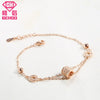 2020 New 925 Sterling Silver Charm Chains Bracelets Simple Design Wedding Bangle for Woman Girl Nice Jewelry Gift Pulseira