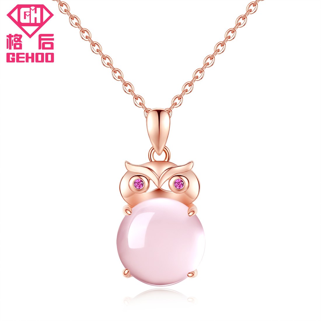 2020 New Arrival 925 Sterling Silver Owl Pendant Necklace With Zirconia Necklaces & Pendants For Women Cute Jewelry Gifts