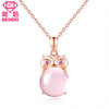 2020 New Arrival 925 Sterling Silver Owl Pendant Necklace With Zirconia Necklaces & Pendants For Women Cute Jewelry Gifts