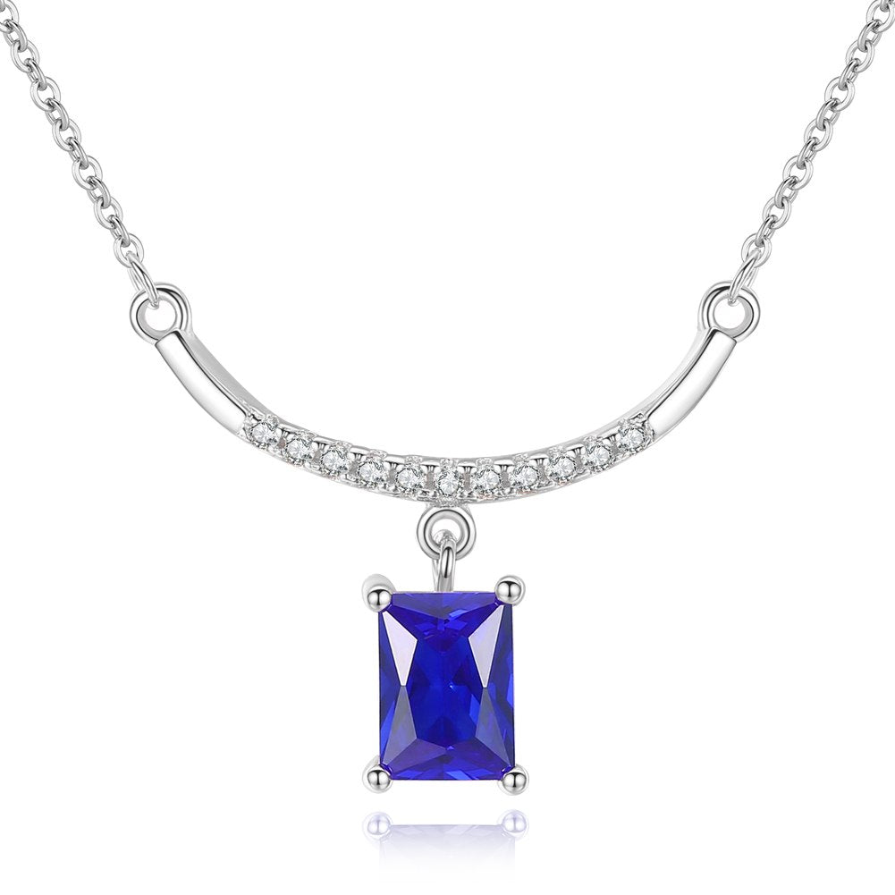 925 Sterling Silver Collar Choker Necklace Red Ruby Zircons Pendant Vintage Women Jewelry Rose Gold Chain Charm Necklaces