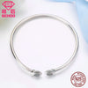 Lucky Beads 100% 925 Sterling Silver Charm Bracelets & Bangles Open Design Nice Jewelry Gifts For Women Blessing Wristband
