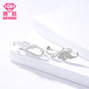 Solid 925 Sterling Silver Women Ear Fine Jewelry Charm Earrings Wing Design Stud Earrings Gift Vintage Wedding Brinco