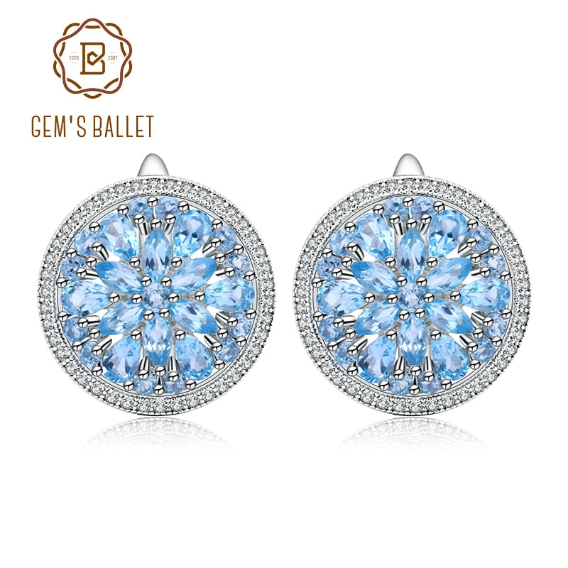 GEM-S-BALLET-Swiss-Blue-Topaz-Earrings-Pure-100-925-sterling-silver-Natural-Gemstones-Clip-Earrings