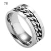 Men's Titanium Steel Chain Rotation Ring Cross Border Jewelry Ring 4.4