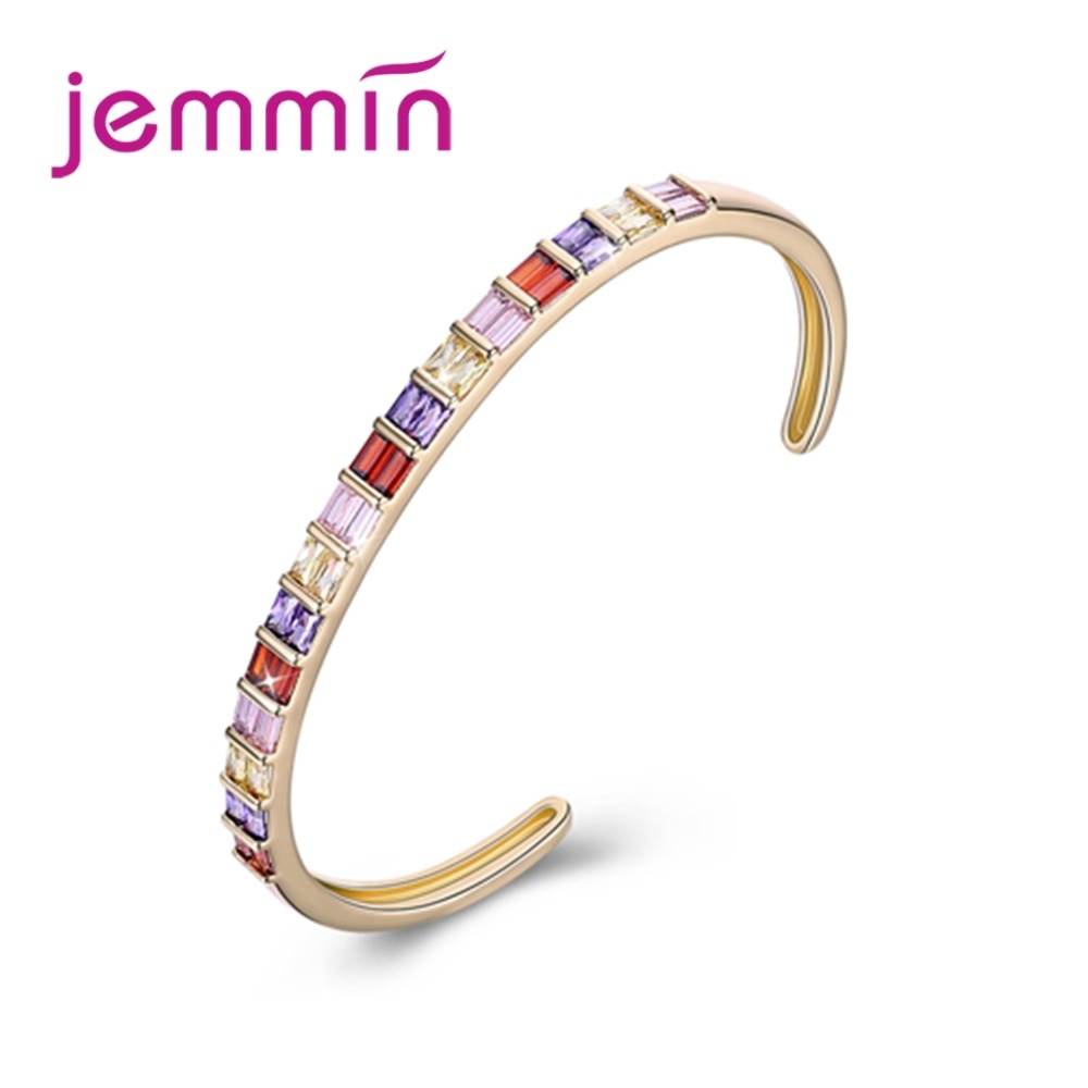 GEMMIN Refreshing Popular Open Bracelet Bamboo Shaped Romantic Trendy Charm Women Appointment Jewelry Mother Birthd Gift