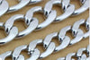 GHRQX Sell 1 Meter 8mm*11mm  Metal chain aluminum chain gold color  No rust diy necklace waist chain clothing accessories