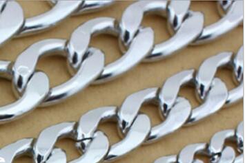 GHRQX Sell 1 Meter 8mm*11mm  Metal chain aluminum chain gold color  No rust diy necklace waist chain clothing accessories
