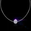 4 Styles 925 Sterling Silver Dazzling Zircon Necklace Invisible Transparent Fishing Line Simple Pendant Jewelry For Women