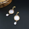 925 Silver Ear Hook Dangle Earrings Natural Fresh Water Pearl Drop Earrings For Women Fine Jewelry GE0480