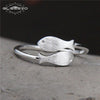925 Sterling Silver Women's Rings Brushed Personality Temperament Female Models Double Fish Ring Aneis Feminino GR0116