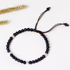 Handmade 925 Sterling Silver Beaded Bracelet Simple Natural Water Agate Adjustable Bracelet Female Fine Jewelry GB0034