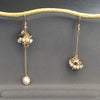 Handmade Fresh Water White Pearl Drop Earring Asymmetrical Drop Earrings For Women Fine Jewellery GE0513