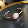 Natural Fresh Water Baroque Pearl Adjustable Bangle For Women Wedding Gift Open Bangle Jewelry Pulseira Feminina GB0067