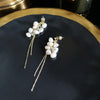 Natural Fresh Water Baroque Pearl Drop Flower Earrings For Women Asymmetrical Dangle Earrings Luxury Jewellery GE0524