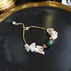 Natural Fresh Water Baroque Pearl Glaze Adjustable Bracelet For Women Gift Fine Jewellery Pulseira Feminina GB0066