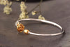 New 925 Sterling Silver Rose Flower Adjustable Argent Bracelets & Bangles Gift For Female Fine Jewelry Bizuteria GB0039