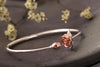 New 925 Sterling Silver Rose Flower Adjustable Argent Bracelets & Bangles Gift For Female Fine Jewelry Bizuteria GB0039
