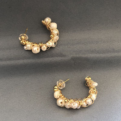 Original Fresh Water Pearl Drop Earring Drop Earrings For Women Accessories Engagement Fine Jewellery GE0511