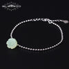 Seedpod Of The Lotus Sterling Silver Bracelet For Women Natural Jade Bracelet Bracciali Donna Handmade Jewelry GB0008