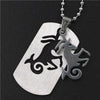 GO MAX  DGW Removable 12 constellation Pendant Necklace  -color Stainless Steel Men Chain Christian Zodiac Necklace Jewelry