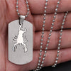 GO MAX  DGW Removable 12 constellation Pendant Necklace  -color Stainless Steel Men Chain Christian Zodiac Necklace Jewelry