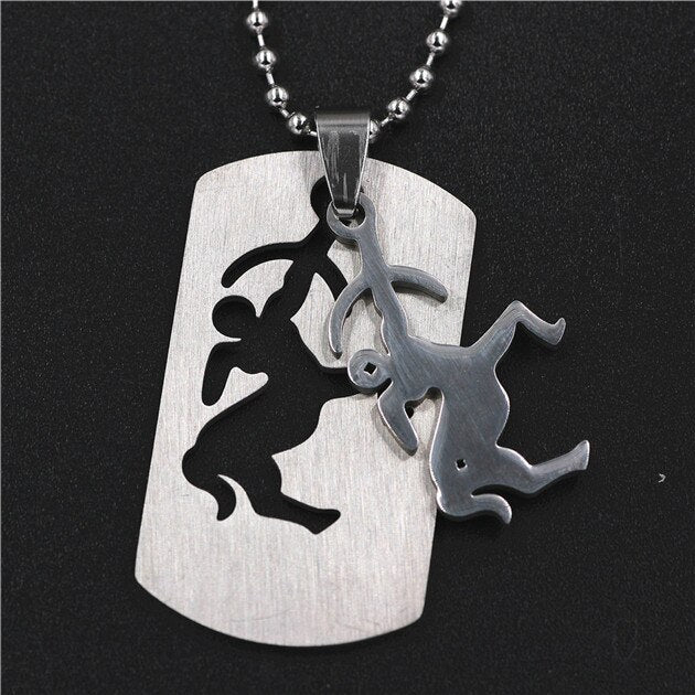 GO MAX  DGW Removable 12 constellation Pendant Necklace  -color Stainless Steel Men Chain Christian Zodiac Necklace Jewelry