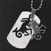 GO MAX  DGW Removable 12 constellation Pendant Necklace  -color Stainless Steel Men Chain Christian Zodiac Necklace Jewelry