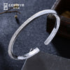 100% 999 Sterling Silver Luxury Bracelet Real Solid Bangle Fine Jewelry Hot Sell Generous Trendy Party 2020 New Arrival