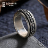 Men Women Ring Fine Jewelry Real 925 Sterling Silver Carving Flower Man Joint Ring Jewelry Gift Wholesale Bague