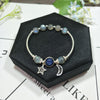 GQTORCH Natural Blue Moonstone Bracelets For Women Real 925 Sterling Silver Jewelry Strawberry Crystal Rose Quartz Hand String