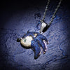 GUCY Dolphin Pendant Iced Out Necklace Chain Bling Cubic Zircon Personality Hip Hop Rock Jewelry