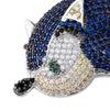 GUCY Dolphin Pendant Iced Out Necklace Chain Bling Cubic Zircon Personality Hip Hop Rock Jewelry
