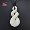 GX011 Handmade Carved Twisted Zealand Maori Tribal Choker WoMen's Men's Necklace Yak Bone Infinity Pendant for surfing