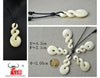 GX011 Handmade Carved Twisted Zealand Maori Tribal Choker WoMen's Men's Necklace Yak Bone Infinity Pendant for surfing