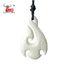 GX035 Zealand Maori jewelry handmade yak bone Fish hook pendant Primitive tribes totem amulet Hawaii pendant for gift