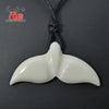 GX038 Zealand Maori jewelry hand-carved yak bone fish's tail pendant Primitive tribes totem amulet Hawaii pendant for gift