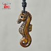 GX082 Natural yak bone sea horse necklace original personality necklace men hippocampus pendant handmade jewelry for gift