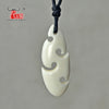 GX088  Zealand Maori handmade jewelry men sea waves necklace women yak bone pendant necklaces of surfing
