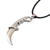 Game CSGO Karambit Butterfly Necklace for Men CS GO Leather Chain Knife Weapon M9 Choker Necklaces Dagger Claw Male Jewelry
