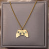 Game Console Pendant Necklace for Women Men Stainless Steel Cuban Chains Necklaces 2023 Trend Party Jewelry collares mujer