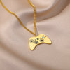 Game Console Pendant Necklace for Women Men Stainless Steel Cuban Chains Necklaces 2023 Trend Party Jewelry collares mujer
