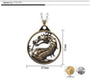 Game Jewelry Mortal Kombat Necklace Dragon Pendant Necklaces Trinket Link Chain Metal Charm Choker kolye