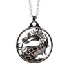 Game Jewelry Mortal Kombat Necklace Dragon Pendant Necklaces Trinket Link Chain Metal Charm Choker kolye