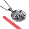 Game Necklace Wild Hunt Wolf Medallion Round Necklace Men Pendant Metal Chian Wicher 3 Geralt Cosplay Classic Jewelry