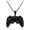 Gamepad Men's Pendant Necklace Zircon Crystal Chain Charm  Aesthetic Party Men's Jewelry