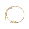 Gelang Kaki Huruf Inisial Kupu-kupu untuk Wanita Gelang Kaki Baja Tahan Karat Berlapis Emas Perhiasan Alfabet Pasangan Tren 2023 Bijoux