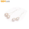 5-6x7-8mm Pearl Earrings Stainless Steel Hooks Earrings Women Trinket For Girl Jewelry Gift