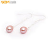 6-7x8-9mm Pearl Earrings Stainless Steel Hooks Earrings For Women Trinket For Girl Jewelry Gift