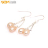 6-7x8-9mm Pearl Earrings Stainless Steel Hooks Earrings For Women Trinket For Girl Jewelry Gift