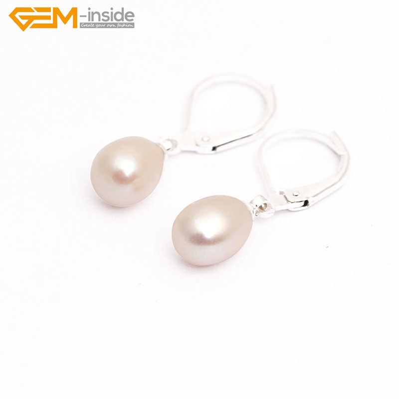 7-8mm Pearl Earrings Stainless Steel Hooks Earrings For Women Trinket For Girl Jewelry Gift